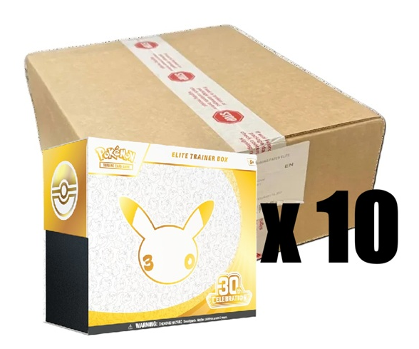 Pokémon 30th Celebration 10x Elite Trainer Box Case — sealed product kopen bij Trading Card Gentlemen